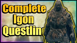 Elden Ring  How to Complete Igon Questline  Summon Sign and Greatbow [upl. by Ettezoj]