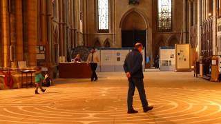 Chartres Labyrinth at Lincoln Cathedral [upl. by Yaker492]