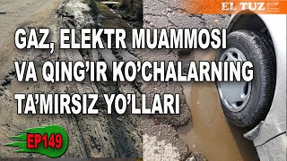 Gaz elektr muammosi va qingir kochalarning tamirsiz yollari  EP149 [upl. by Roht]