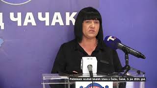 TV Galaksija 32  REC VISE  Ljiljana Stanisic predsednica GIK Cacak 3 jun 2024 [upl. by Reniti]