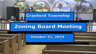 Cranford Zoning Board Meeting October 21 2024 [upl. by Olim]