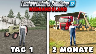 Ich habe ZWEI MONATE im Niemandsland verbracht Beginnend mit 0 und Sensen im LS22 [upl. by Atram617]