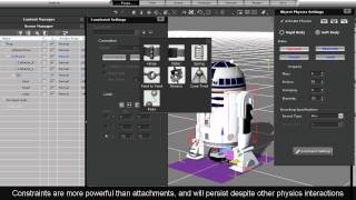 iClone5 Tutorial  Physics Toolbox Combining L2 Structures amp Constraints [upl. by Nonnek572]