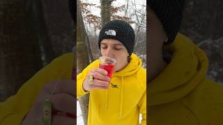 ✅ The guy shows SURVIVAL skills in a snowy FOREST 🔥 camping survival bushcraft outdoors [upl. by Vincelette]