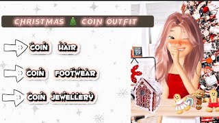 Christmas coin outfit and hair in zepeto [upl. by Audra]