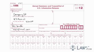 Learn How to Fill the Form 1096 Annual Summary And Transmittal Of US Information Return [upl. by Morette]