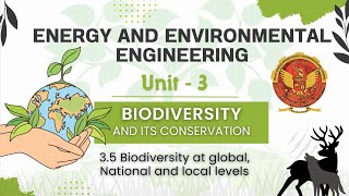 35 Biodiversity at global National and local levels  ES301 [upl. by Pengelly282]