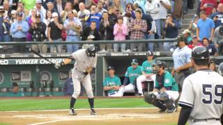 Ichiros First At Bat as a Yankee 72312 [upl. by Eseilanna]