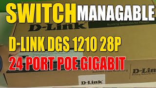 Switch D LINK DGS 1210 28P 24 Port PoE Gigabit Smart Managed Switch [upl. by Aihsemek693]