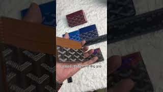 how to check goyard wallet top quality and normal quality goyard cardholder [upl. by Hughes]