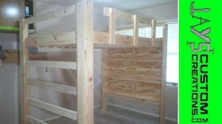 Full Size Loft Bed Video 2  059 [upl. by Hertz]