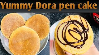 Yummy Dora pancake Kese banayen dora pancake food recipe foodie bakery fastfood cake [upl. by Aramas336]