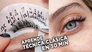 Tutorial Completo de Extensiones de Pestañas Técnica Clásica o 1x1 2024 [upl. by Eehc]