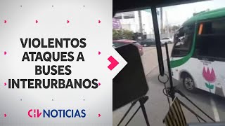 ATAQUES A BUSES INTERURBANOS alarman a pasajeros La guerra por captar por pasajeros  CHV Noticias [upl. by Nnaid]