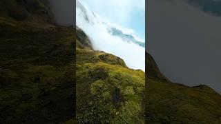 Loved hiking in the pyrenees drone mountains fpv travel nature hike dji aventure [upl. by Lanfri]