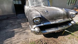 Forgotten 1957 Chevy  Will it Run and Drive After 30 Years [upl. by Yneffit]