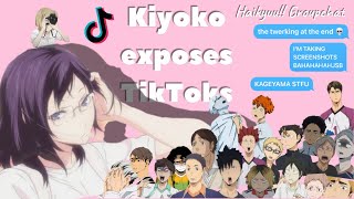 Haikyuu Kiyoko exposes TikToks ✨ Pt1 [upl. by Tammara104]