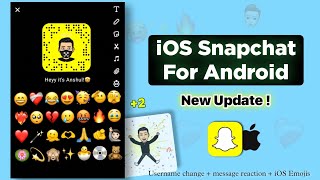 Updated  iOS Snapchat For Android  iPhone Snapchat on Android ✨ [upl. by Ahola463]