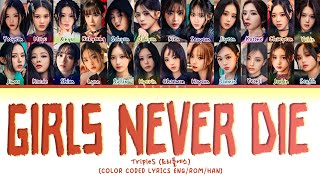 TripleS GIRLS NEVER DIE Lyrics Color Coded Lyrics [upl. by Micki286]