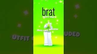 this outfit is so brat 💚 roblox [upl. by Alo]