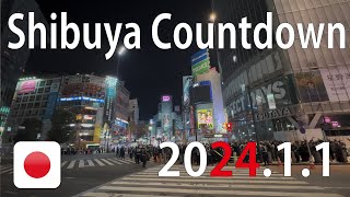 4K New Years Eve 2024 Tokyo Shibuya Countdown 1 Jan 2024 Shibuya Crossing Japan Travel Guide [upl. by Ydniw]