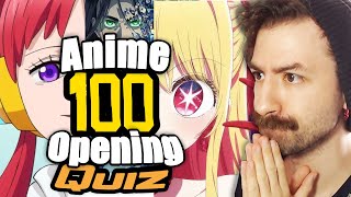 Kann ich ALLE 100 ANIME OPENINGS ERRATEN [upl. by Dadelos266]