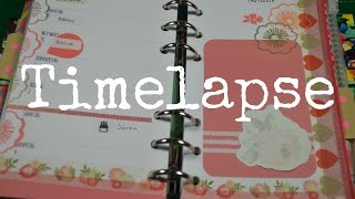 Filofax Deco TimeLapse Autumn Flower [upl. by Drofiar751]