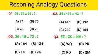 Number Analogy Questions  Analogy Questions  Analogy  Reasoning Analogy  Analogy Short trick [upl. by Nesmat953]