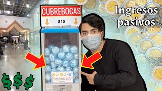 ¡Puse una expendedora de cubrebocas en un supermercado 😷  Ingresos pasivos [upl. by Ayekim]