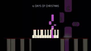 12 DAYS OF CHRISTMAS EASY PIANO [upl. by Cida]