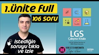 Lgs Çalışma Kitabı Sayısal 1Ünite Örnek Sorular Matematik Full Tek Video Çözümleri 2023 [upl. by Barty]