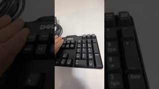 Dell USB Wired Black Mechanical Keyboard Model SK8115 E145614 [upl. by Nerrat]