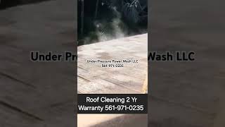 Zero Pressure Roof Cleaning Service  By Under Pressure Power Wash LLC  5619710235 [upl. by Zullo]