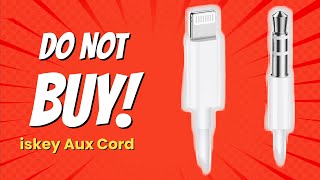 iSkey Aux Cord  6 Reasons NOT to Buy This [upl. by Etnod]