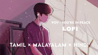 pov  youre in peace 🍃  lofi playlist  tamil × malayalam × hindi  sleep relax calm songs [upl. by Nilo444]