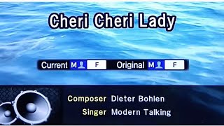 CHERI CHERI LADY Modern Talking 🎵Karaoke Version🎵 [upl. by Pacifa681]