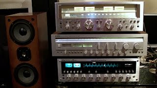 Sansui G7000 VS Marantz 4300 VS Yamaha CR2040 sound test [upl. by Lednik]