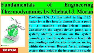 Identify location on the engine driven pump Problem 15 Fundamentals of Engineering Thermodynamics [upl. by Eladnar]