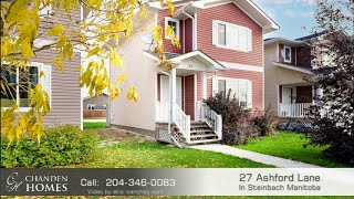 House for rent at 27 Ashford Lane in Steinbach Manitoba [upl. by Yesrod406]