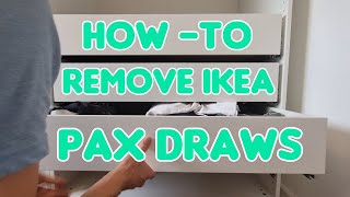 How to Remove Ikea Pax Wardrobe Draws [upl. by Lyrrehs]