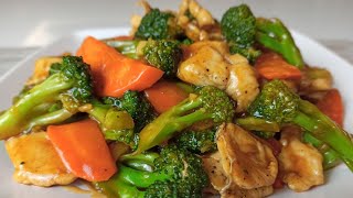 Super Quick Stir Fry Broccoli and Carrot with Chicken  Chicken with Broccoli Recipe [upl. by Krenn]