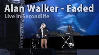 Alan Walker  Faded Live in Metaverse Second Life [upl. by Glynn]