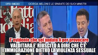 Valditara Travaglio A me mi viene la nostalgia di Sangiuliano Scontro tra Bocchino e giannini [upl. by Ybbor]