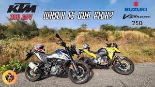 KTM 250 Adventure VS Suzuki VStrom 250SX [upl. by Joya873]