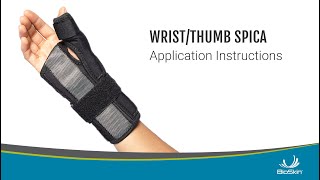 WristThumb Spica Application Instructions [upl. by Ottillia]