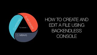 How to create and edit a file from Backendless file storage using Backendless Console [upl. by Guinna]