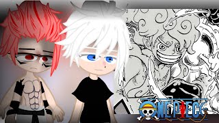 Jujutsu Kaisen React To One Piece  One piece  Gacha react [upl. by Dusen]