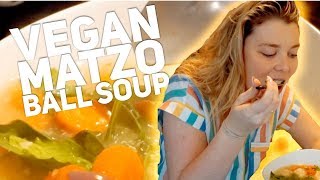 Easy Vegan Matzo Ball Soup [upl. by Atteuqram]