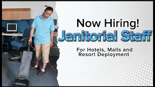 Now Hiring Janitorial Staff  Cebu Philippines Only [upl. by Zulaledairam]