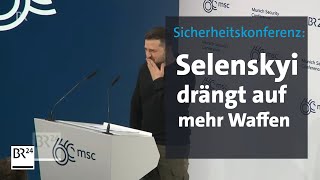 Selenskyi auf Münchener Sicherheitskonferenz  BR24 [upl. by Nysa403]